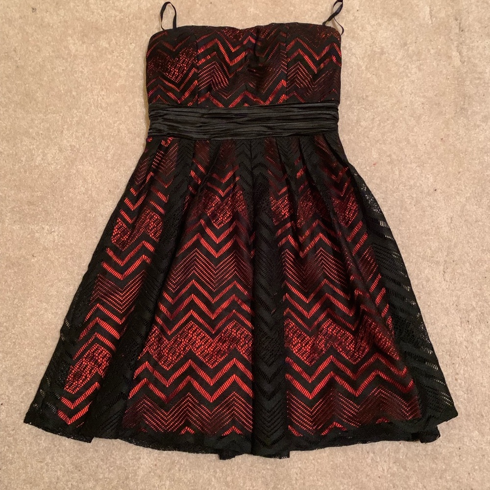 Strapless homecoming dress